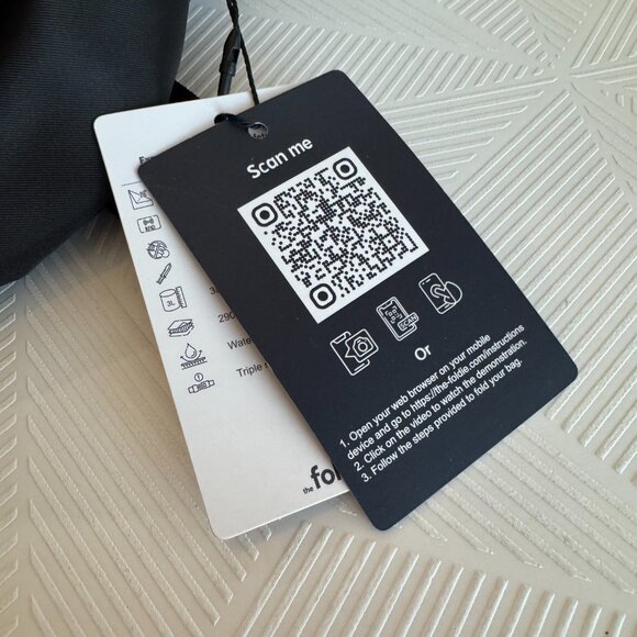 Foldie Crossbody Bag NWT Fanny Pack BLACK Nylon Travel RFID Black - Picture 7 of 10